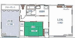 ウィステリアタウンハウスＥ 1階2LDKの間取り