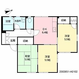 ガーデンハウス東望 1階3DKの間取り