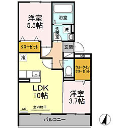 間取図画像 2LDK