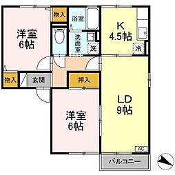 間取図画像 2LDK