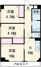 Lien伊倉本町 2階3Kの間取り
