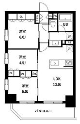 アーバンパーク立石 12階3LDKの間取り