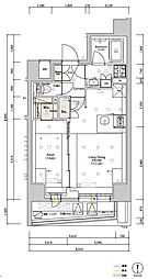 SYFORME SUMIYOSHI III 7階1LDKの間取り