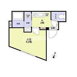 VISTA　HONANCHO 1階1Kの間取り