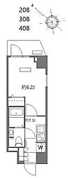N-stage西船橋市川 1Kの間取図画像