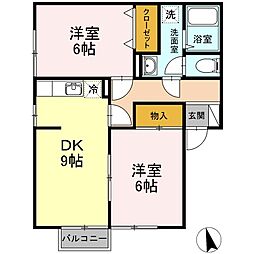 間取図画像 2DK