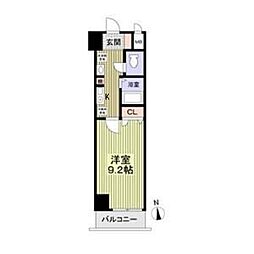 JR大阪環状線 福島駅 徒歩6分の賃貸マンション 2階1Kの間取り