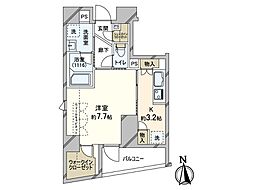 フェルクルール秋葉原 6階1Kの間取り