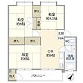 久米川駅東住宅22号棟4階5.9万円