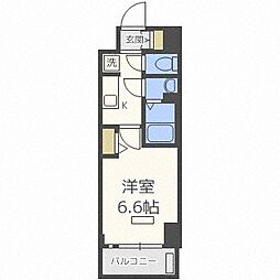 Osaka Metro堺筋線 扇町駅 徒歩6分の賃貸マンション 9階1Kの間取り