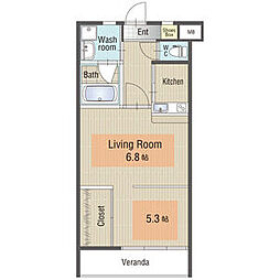 間取図画像 1LDK