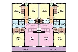 マンションエクセル2 3LDKの間取図画像