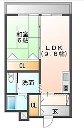 間取図画像 1LDK