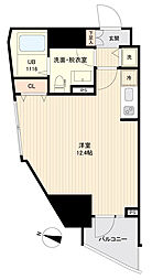 ＳＩＤＥ　Ｏｎｅ 6階ワンルームの間取り