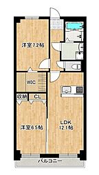 Ｆｅｌｉｃｅ（フェリーチェ） 5階2LDKの間取り