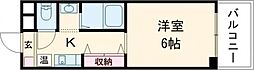 MSKITANOSYOBILD 1Kの間取図画像