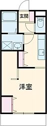 マーレ琴美 1階1Kの間取り