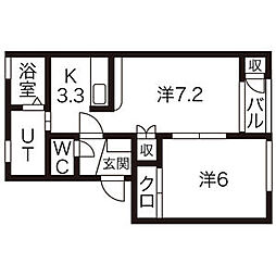 間取図画像 1LDK