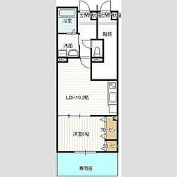 ＩＹＯ　ＥＴ　ＵＮＡＭＩ 1階1LDKの間取り