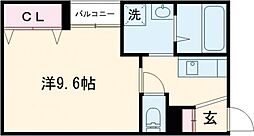 マーレラポルテ 1階1Kの間取り