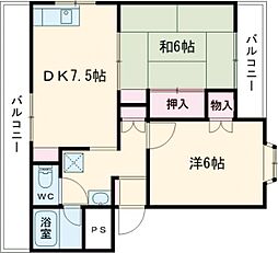 間取図画像 2DK