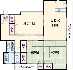 間取図画像 3LDK