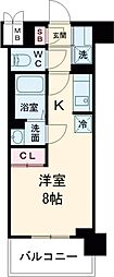 JR山陽本線 兵庫駅 徒歩3分の賃貸マンション 3階ワンルームの間取り