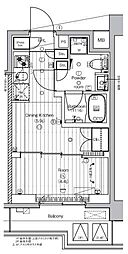 PREMIUM CUBE　王子神谷 5階1DKの間取り