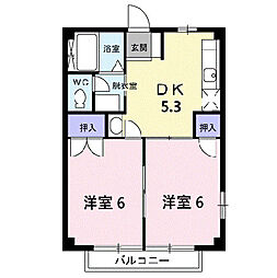 間取図画像 2DK