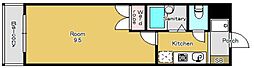 プラティアＳＥＴＡ 3階1Kの間取り