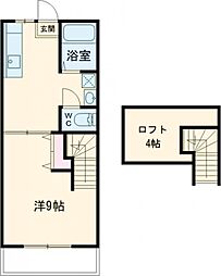 ジェニファー25 1階1DKの間取り