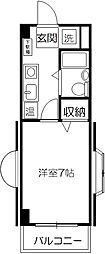 コア・フォーレスト弐番館 3階1Kの間取り