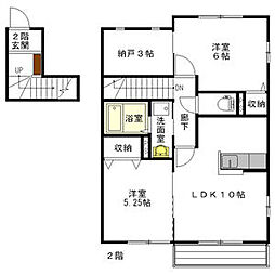 間取図画像 2SLDK