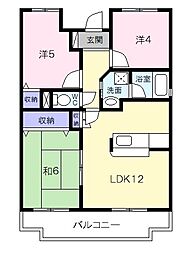 センチュリーハイランドイースト 3階3LDKの間取り