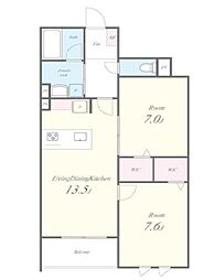 間取図画像 2LDK