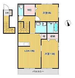 間取図画像 2LDK