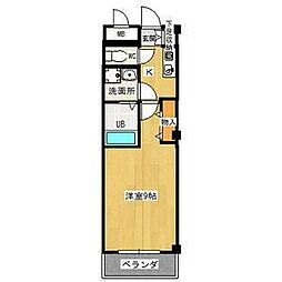 ノビリティマルユウ 3階1Kの間取り