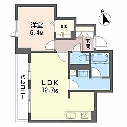 ソピア祇園 3階1LDKの間取り