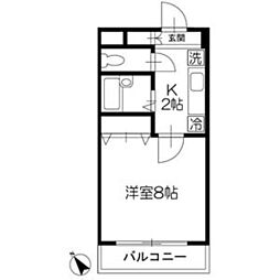 アレックス？ 1階1Kの間取り