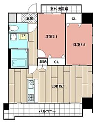 間取図画像 2LDK