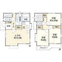 三鷹市 1階3LDKの間取り