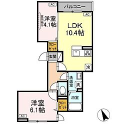 間取図画像 2LDK