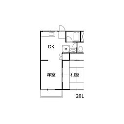 間取図画像 2DK