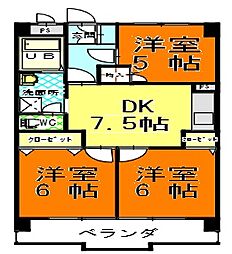 間取図画像 3DK