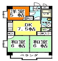 間取図画像 3DK
