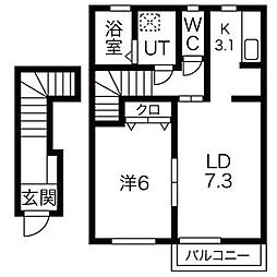 間取図画像 1LDK