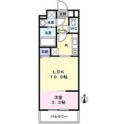 (仮称)長町6丁目新築マンション 3階1LDKの間取り