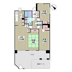 ファミリーフィールズ大宮壱番館 1階3LDKの間取り
