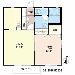 間取図画像 1LDK