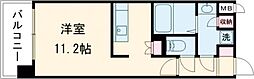 ＩＳＭ水前寺 5階ワンルームの間取り